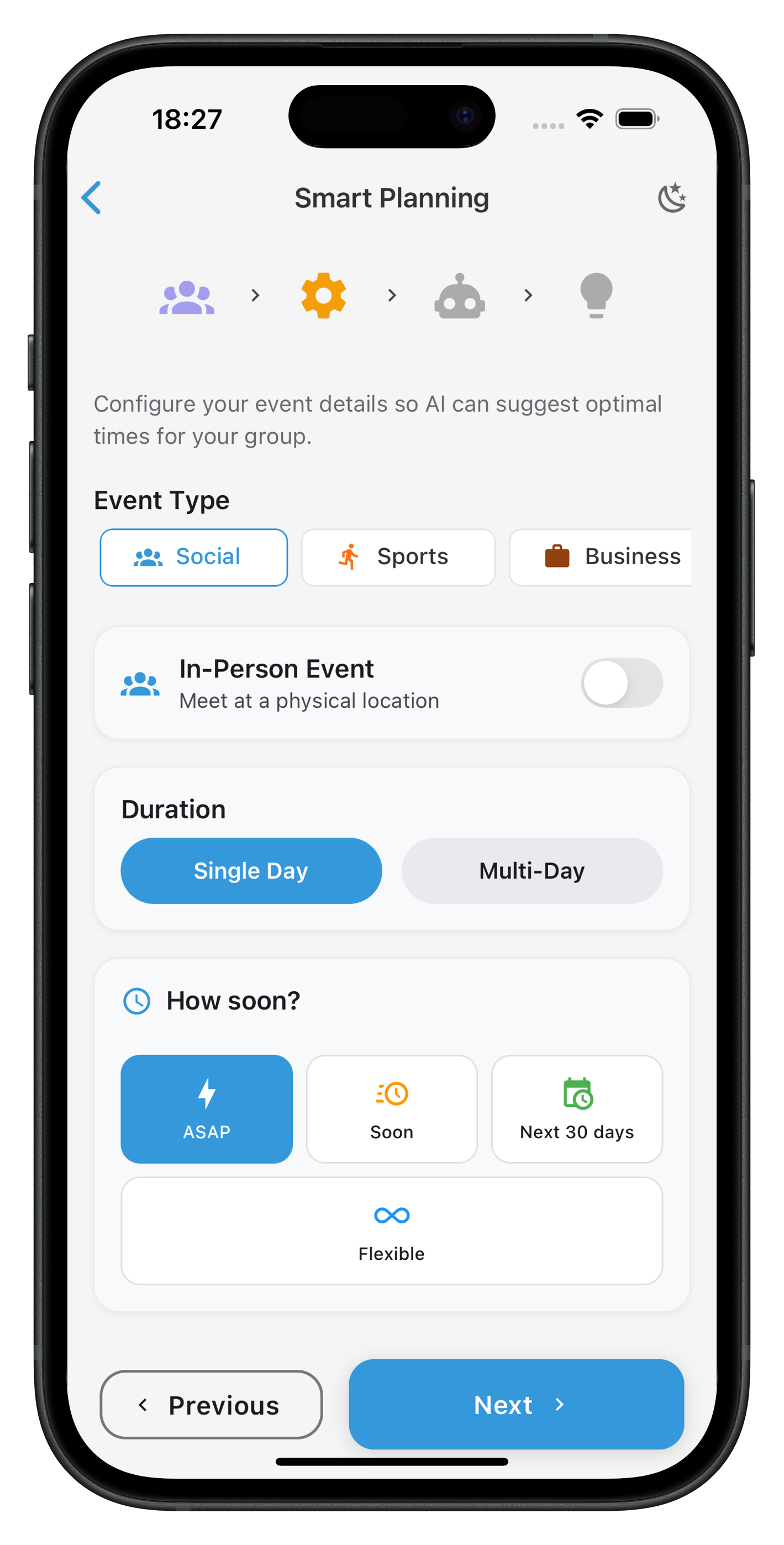 Smart Planning Configuration