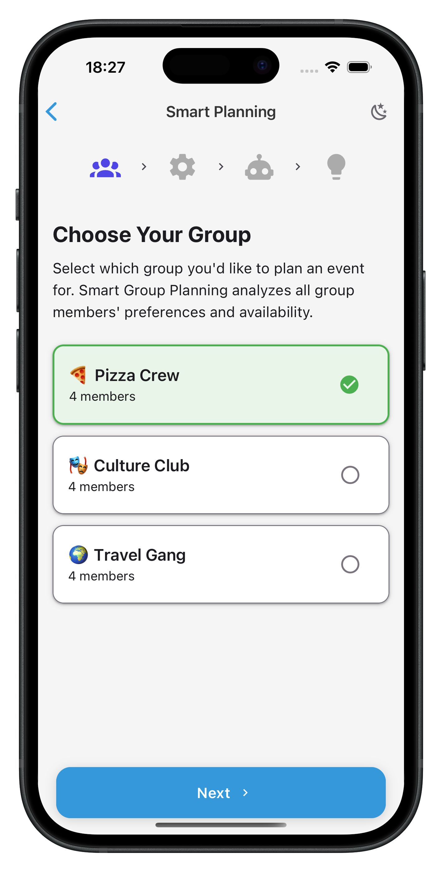 Smart Planning Groups